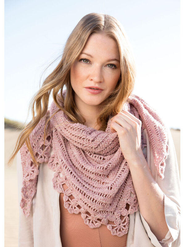 Lana Grossa TRIANGULAR SHAWL Cashmere 16 Fine