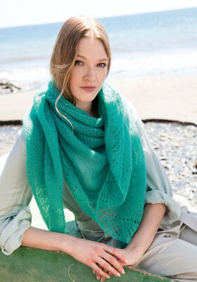 TRIANGULAR SHAWL Silkhair from Lana Grossa