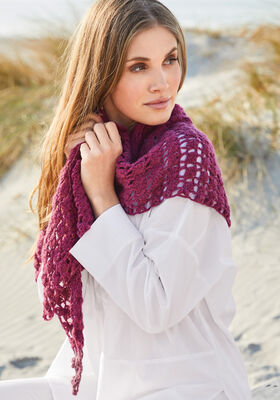 CROCHET SHAWL Ecopuno from Lana Grossa