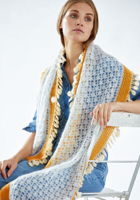 SHAWL Silkhair from Lana Grossa