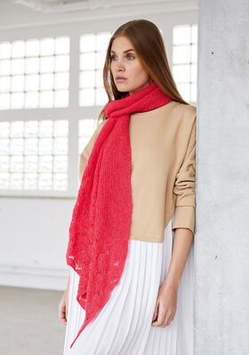 TRIANGULAR SHAWL Ecopuno & Silkhair from Lana Grossa