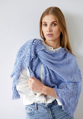 TRIANGULAR SHAWL Ecopuno  from Lana Grossa
