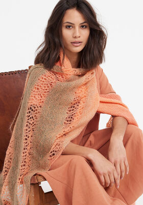 SCARF Cool Wool Lace Hand-dyed & Silkhair from Lana Grossa
