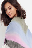 Lana Grossa SHAWL Cool Wool Lace Hand-dyed & Cool Wool Lace