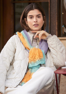 STOLE Cool Wool Lace hand-dyed from Lana Grossa
