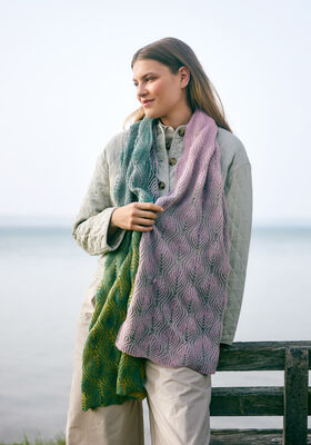 SCARF Merino Lace Aquarell & Cool Wool Lace from Lana Grossa