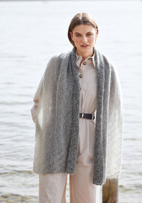 WRAP Merino Lace Aquarell & Silkhair  from Lana Grossa