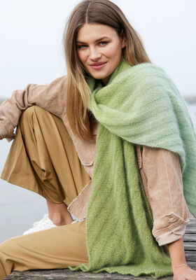 WRAP Merino Lace Aquarell & Silkhair from Lana Grossa