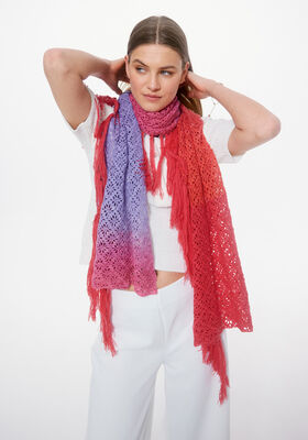 CROCHET WRAP Merino Lace Aquarell & Cool Wool Lace from Lana Grossa
