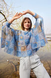 Lana Grossa CROCHET PONCHO Silkhair Print