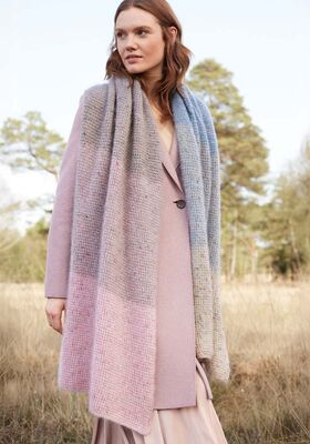 SCARF Natural Superkid Tweed from Lana Grossa