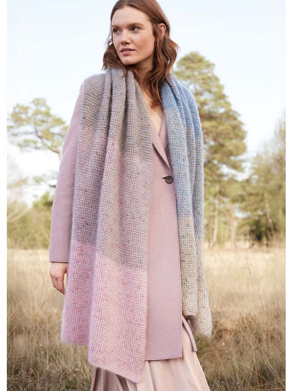 Lana Grossa SCARF Natural Superkid Tweed