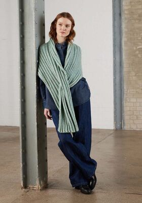 SHAWL Ecopuno, Brillino & Natural Superkid Tweed from Lana Grossa