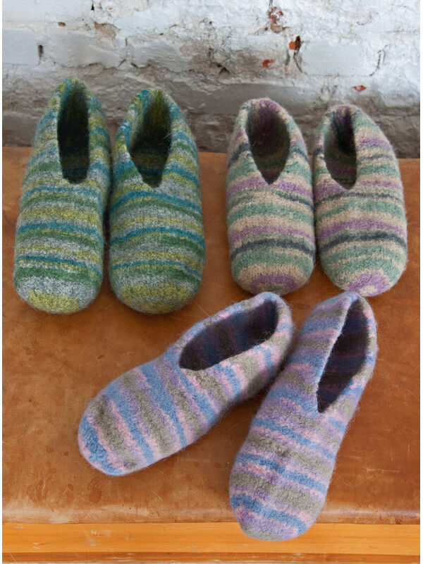 Lana Grossa HOUSE SLIPPERS Feltro Print