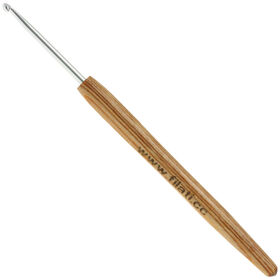 Lana Grossa Crochet hook aluminum with handle design-wood Signal 3mm