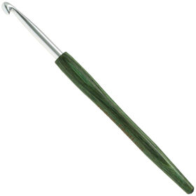 Lana Grossa Crochet hook aluminum with handle design-wood Signal 5,5mm