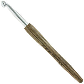Lana Grossa Crochet hook aluminum with handle design-wood Signal 7mm