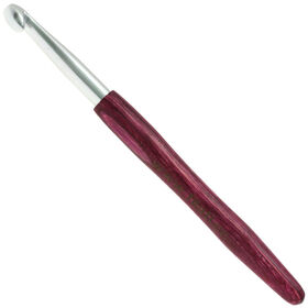 Lana Grossa Crochet hook aluminum with handle design-wood Signal 8mm