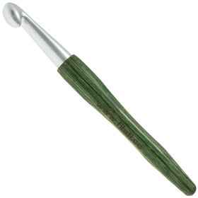 Lana Grossa Crochet hook aluminum with handle design-wood Signal 12mm
