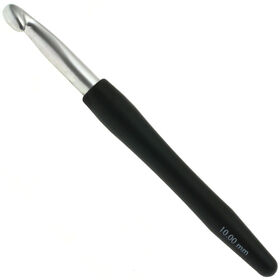 Lana Grossa Crochet hook with soft grip/aluminum 10mm