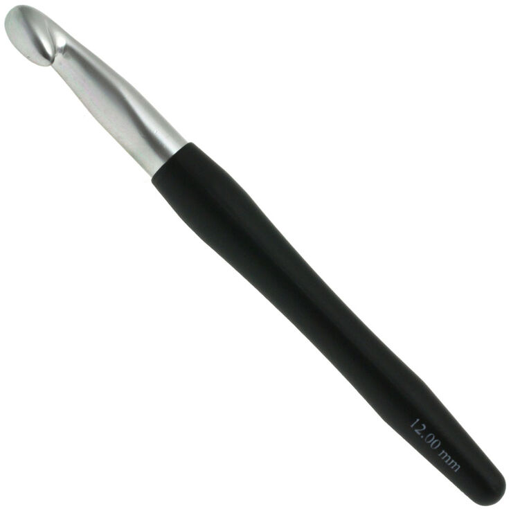 Lana Grossa Crochet hook with soft grip/aluminum 12mm
