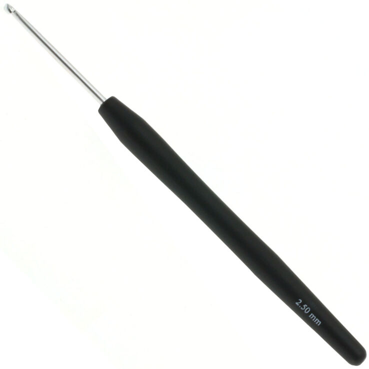 Lana Grossa Crochet hook with soft grip/aluminum 2,5mm