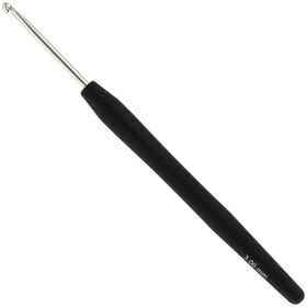 Lana Grossa Crochet hook with soft grip/aluminum 3mm