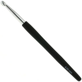 Lana Grossa Crochet hook with soft grip/aluminum 6mm