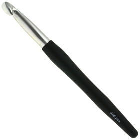 Lana Grossa Crochet hook with soft grip/aluminum 9mm