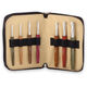 Lana Grossa Crochet hook-set aluminum hook with handle design-wood Signal
