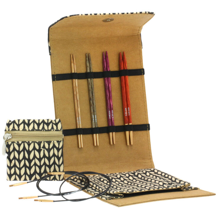 Lana Grossa Interchangeable needle set Design-Wood Signal small (brown)