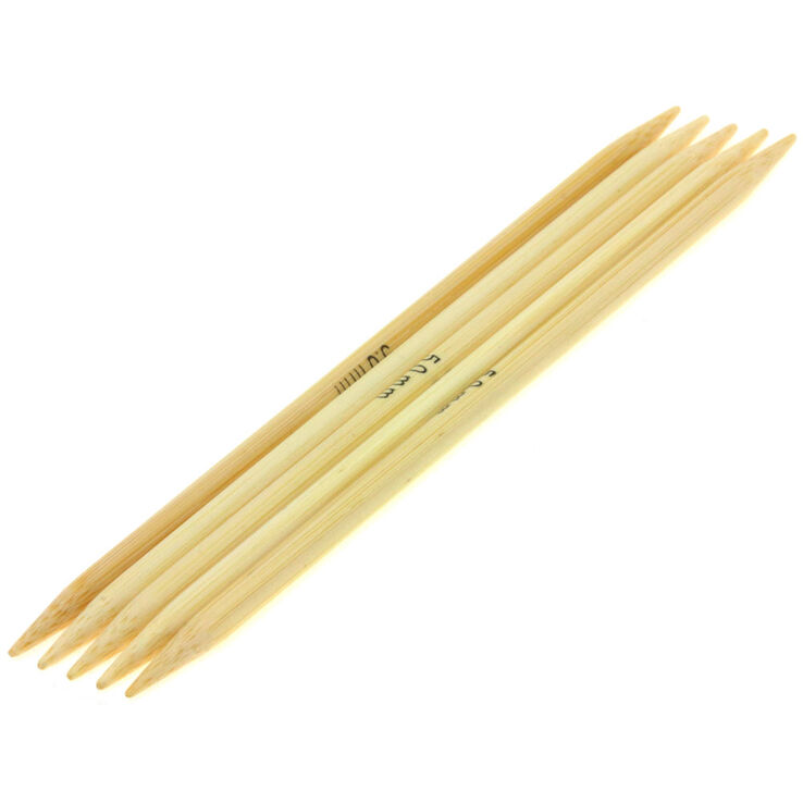 Lana Grossa Double pointed needles bamboo 5mm/15cm