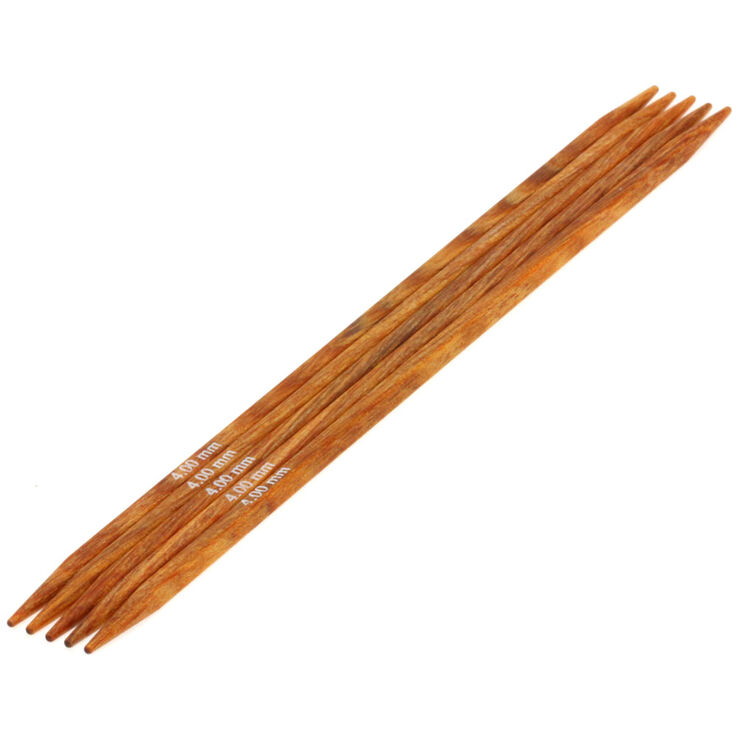 Lana Grossa Double pointed needles design-wood Quattro S, 4mm/15cm