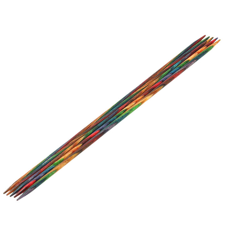 Lana Grossa Double pointed needles design-wood multicolor 3,75mm/20cm