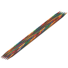 Lana Grossa Double pointed needles design-wood multicolor 5,5mm/20cm
