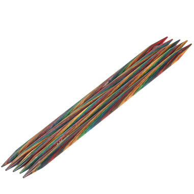 Lana Grossa Double pointed needles design-wood multicolor 8mm/20cm