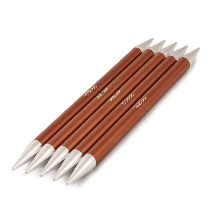Lana Grossa Double pointed needles aluminum Rainbow 10,0mm/20cm
