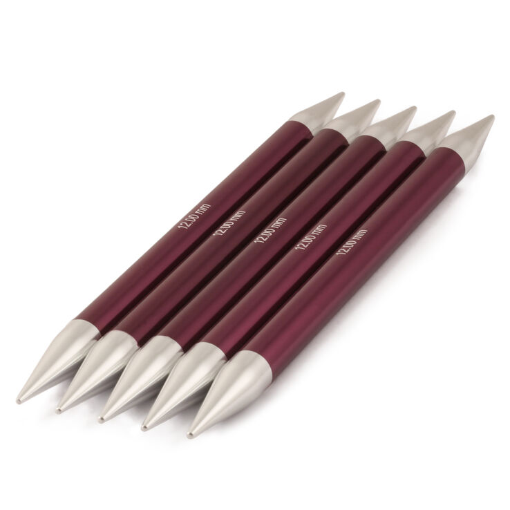Lana Grossa Double pointed needles aluminum Rainbow 12,0mm/20cm