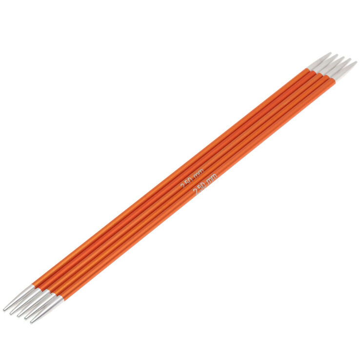 Lana Grossa Double pointed needles aluminum Rainbow 2,5mm/15cm