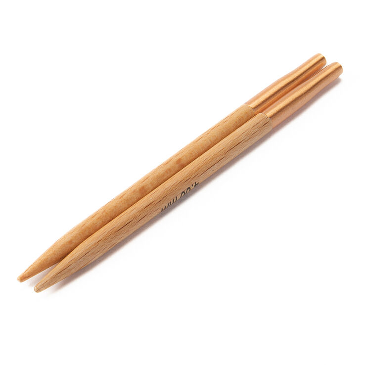 Lana Grossa Needle tips Vario beech (Tanja Steinbach Edition) 4mm short
