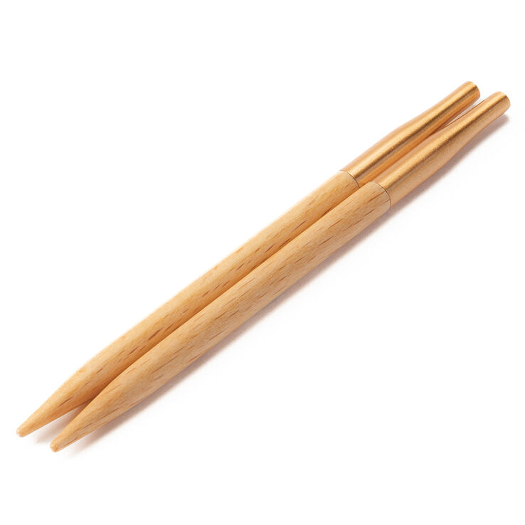 Lana Grossa Needle tips Vario beech (Tanja Steinbach Edition) 4,5mm short