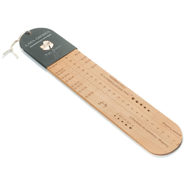 Lana Grossa Sock ruler for 4/6-ply yarn Tanja Steinbach