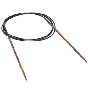 Lana Grossa Circular knitting needle design-wood multicolor 2,5mm/100cm