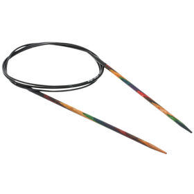 Lana Grossa Circular knitting needle design-wood multicolor 3mm/100cm
