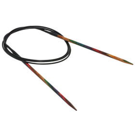 Lana Grossa Circular knitting needle design-wood multicolor 3,5mm/100cm