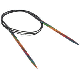 Lana Grossa Circular knitting needle design-wood multicolor 4,5mm/100cm