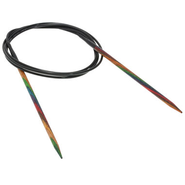Lana Grossa Circular knitting needle design-wood multicolor 3,5mm/120cm