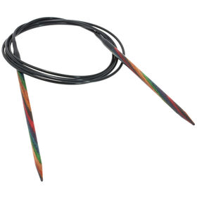 Lana Grossa Circular knitting needle design-wood multicolor 4,5mm/120cm
