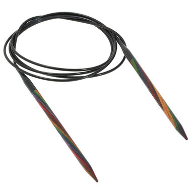 Lana Grossa Circular knitting needle design-wood multicolor 5mm/120cm