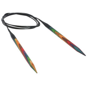 Lana Grossa Circular knitting needle design-wood multicolor 8mm/120cm
